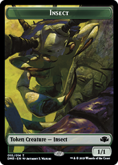 Insect // Saproling Double-Sided Token [Dominaria Remastered Tokens] | Fandemonia Ltd