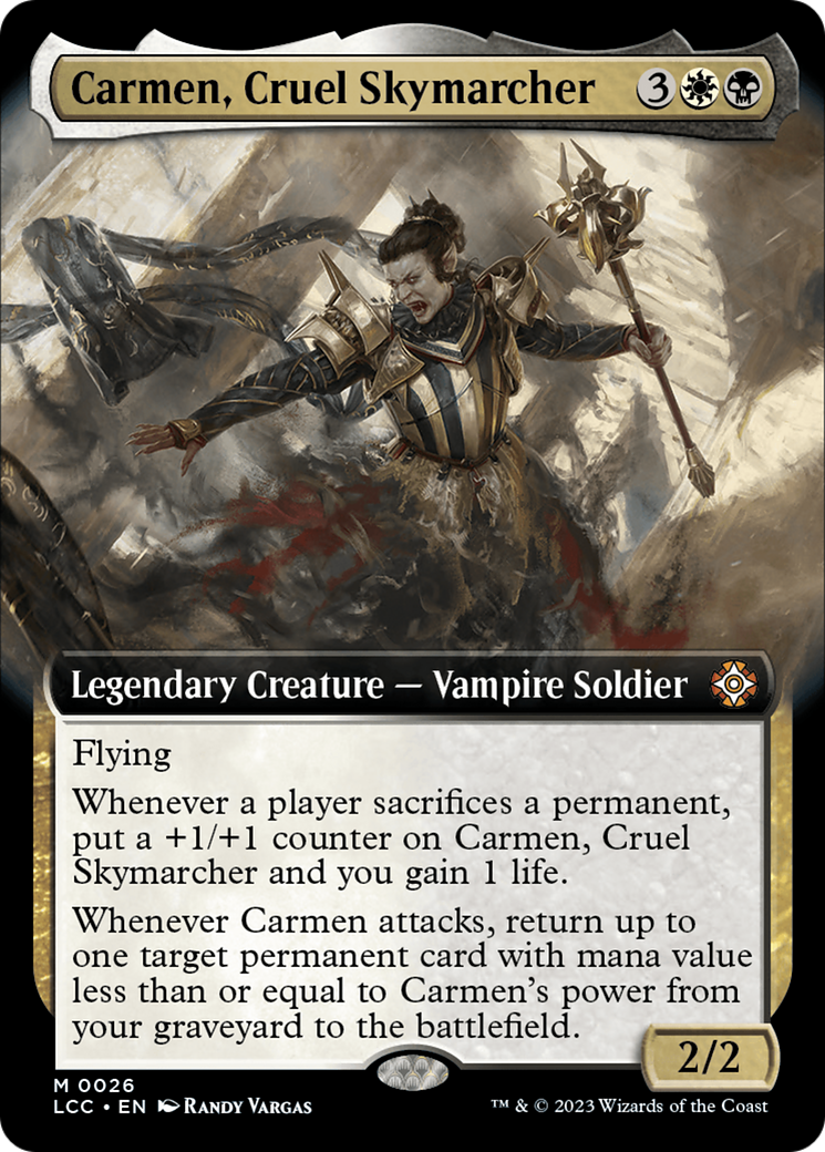 Carmen, Cruel Skymarcher (Extended Art) [The Lost Caverns of Ixalan Commander] | Fandemonia Ltd