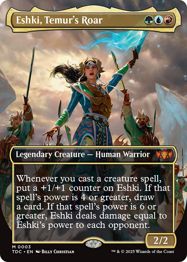Eshki, Temur's Roar (Borderless) [Tarkir: Dragonstorm Commander] | Fandemonia Ltd