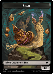Snail // Thundertrap Trainer Double-Sided Token [Bloomburrow Tokens] | Fandemonia Ltd