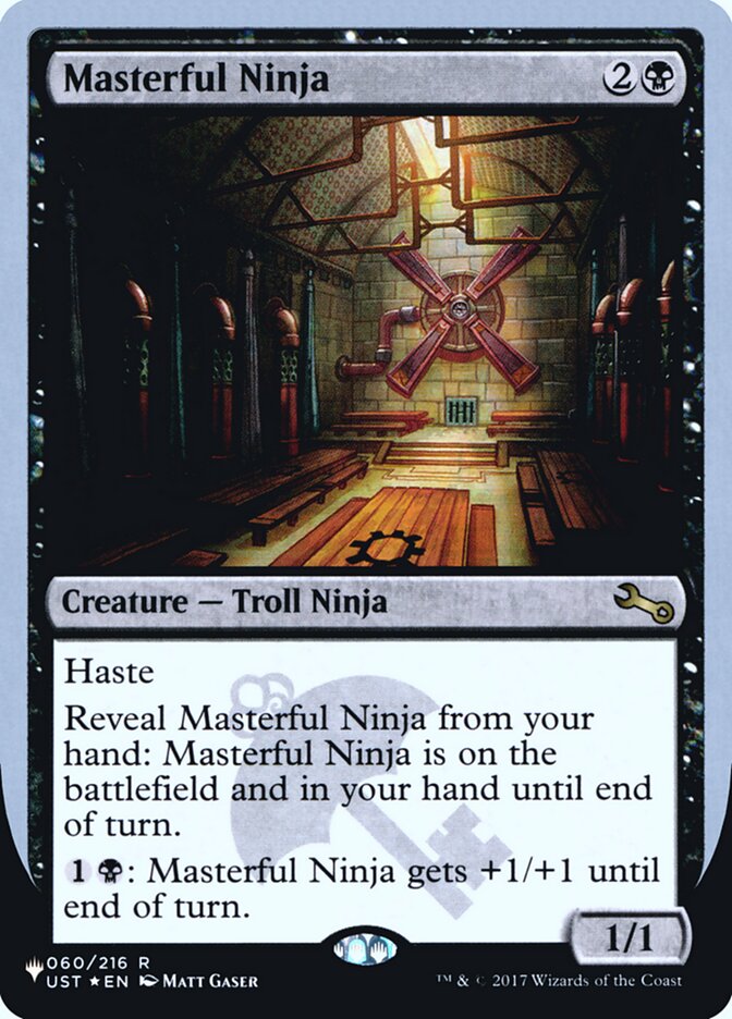Masterful Ninja (Unfinity Foil Edition) [The List] | Fandemonia Ltd
