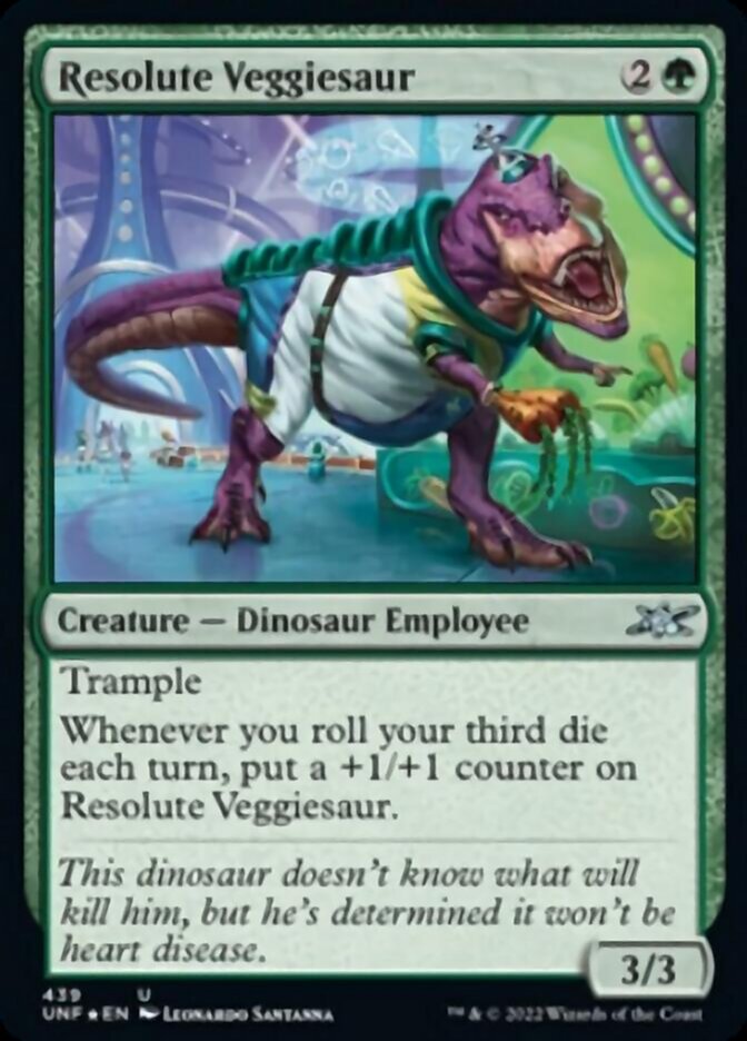 Resolute Veggiesaur (Galaxy Foil) [Unfinity] | Fandemonia Ltd
