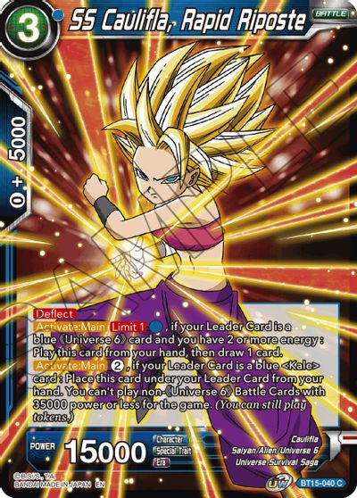 SS Caulifla, Rapid Riposte (BT15-040) [Saiyan Showdown] | Fandemonia Ltd
