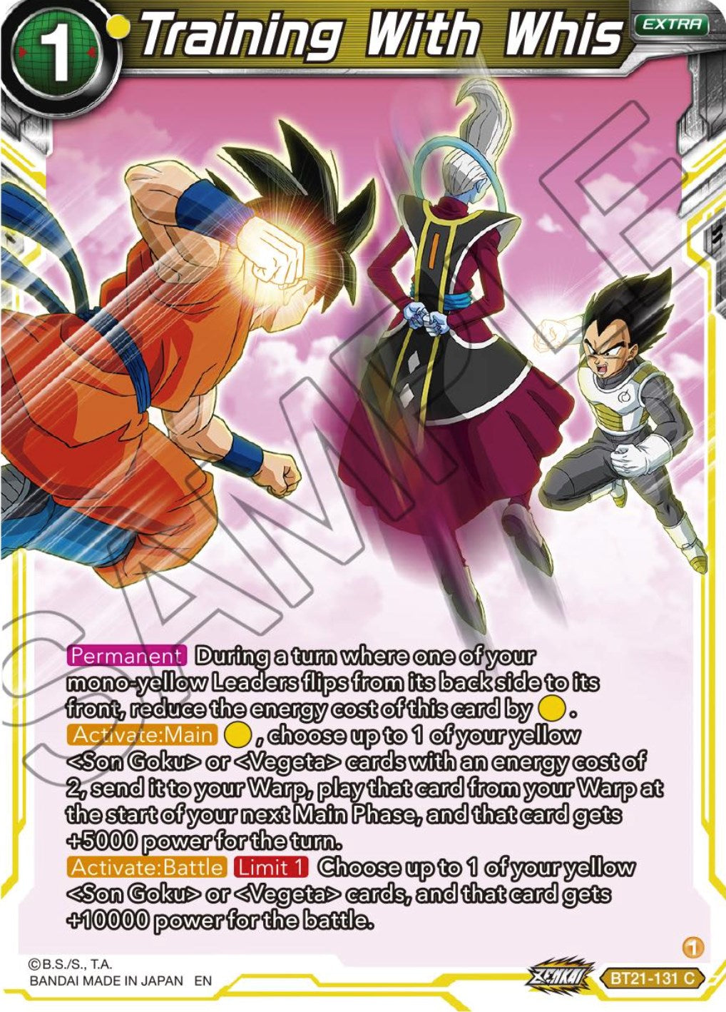 Training With Whis (BT21-131) [Wild Resurgence] | Fandemonia Ltd