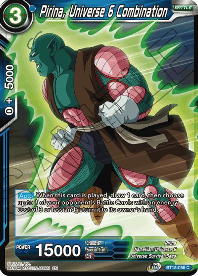Pirina, Universe 6 Combination (BT15-056) [Saiyan Showdown] | Fandemonia Ltd