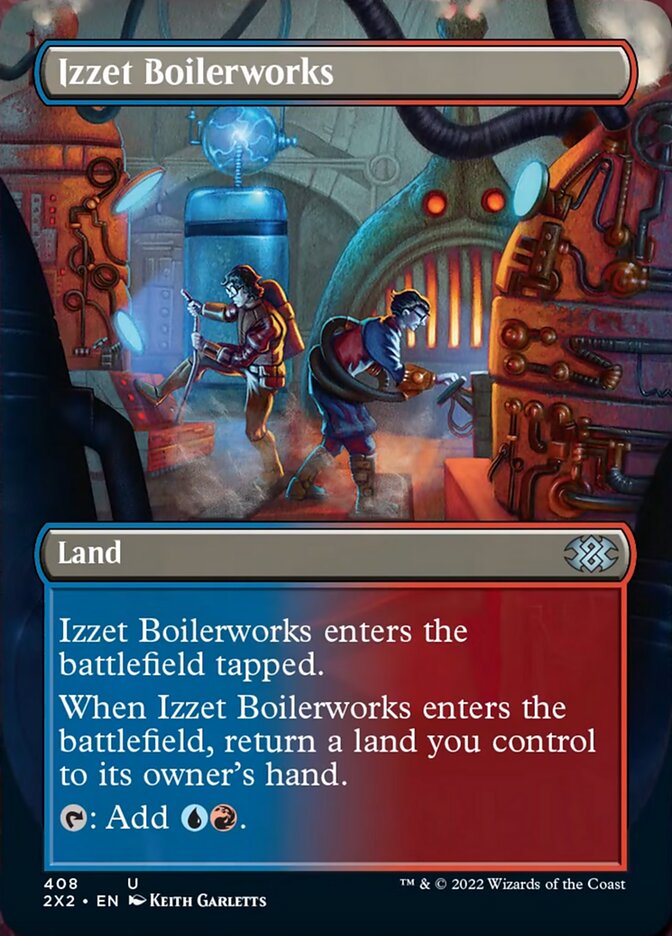 Izzet Boilerworks (Borderless Alternate Art) [Double Masters 2022] | Fandemonia Ltd
