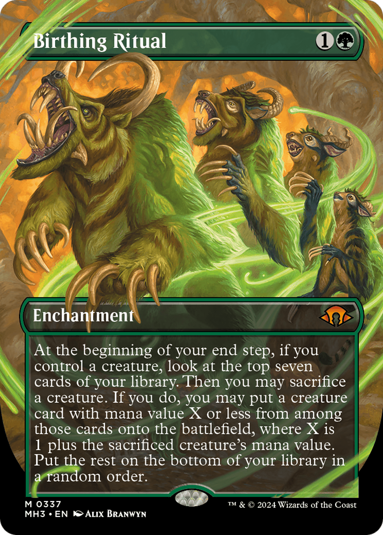Birthing Ritual (Borderless) [Modern Horizons 3] | Fandemonia Ltd