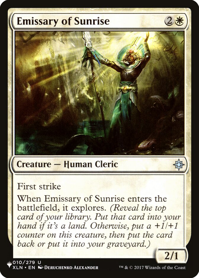 Emissary of Sunrise [The List] | Fandemonia Ltd
