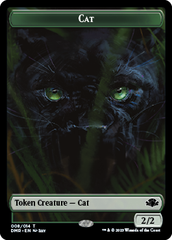 Goblin // Cat (008) Double-Sided Token [Dominaria Remastered Tokens] | Fandemonia Ltd