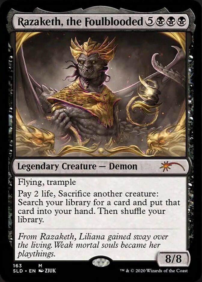 Razaketh, the Foulblooded (Foil Etched) [Secret Lair Drop Series] | Fandemonia Ltd