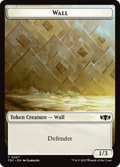 Wall // Spider Double-Sided Token [Tarkir: Dragonstorm Commander Tokens] | Fandemonia Ltd
