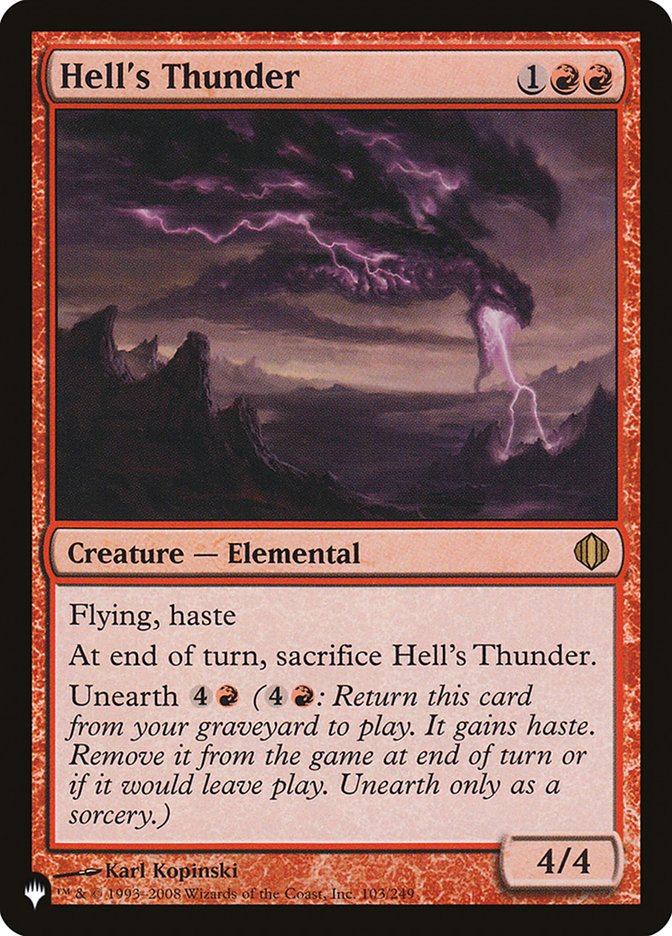 Hell's Thunder [The List] | Fandemonia Ltd