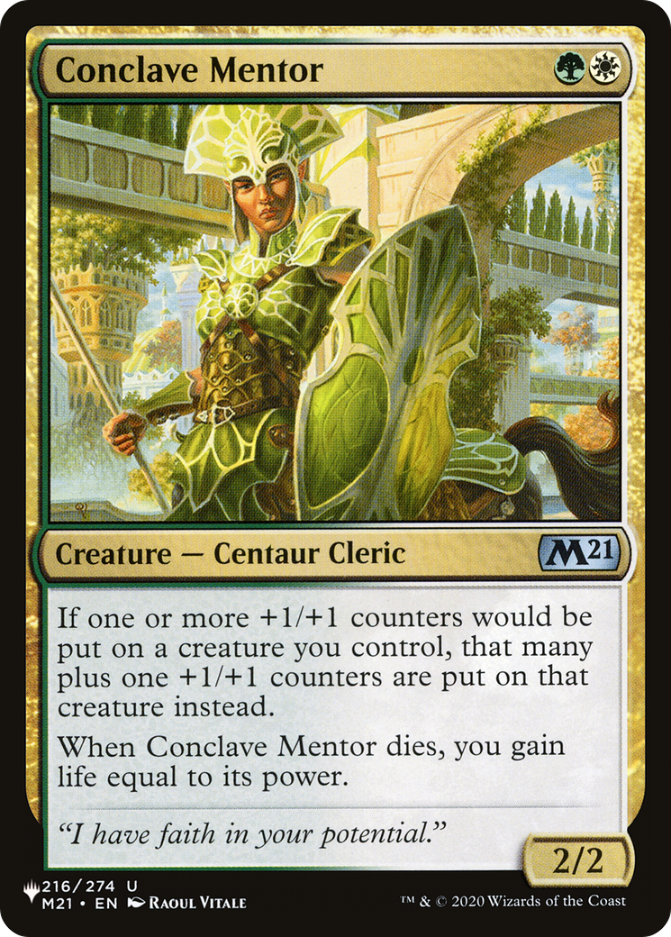 Conclave Mentor [The List] | Fandemonia Ltd
