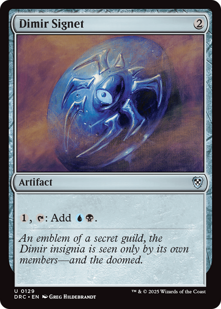 Dimir Signet [Aetherdrift Commander] | Fandemonia Ltd