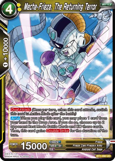 Mecha-Frieza, The Returning Terror (Reprint) (BT1-090) [Battle Evolution Booster] | Fandemonia Ltd