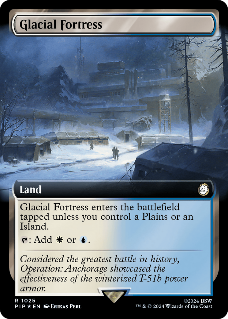 Glacial Fortress (Extended Art) (Surge Foil) [Fallout] | Fandemonia Ltd