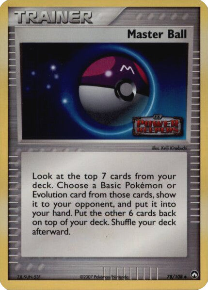 Master Ball (78/108) (Stamped) [EX: Power Keepers] | Fandemonia Ltd