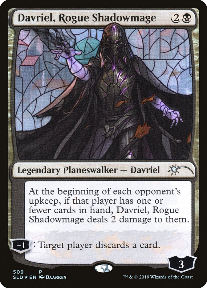 Davriel, Rogue Shadowmage (Stained Glass) [Secret Lair Drop Promos] | Fandemonia Ltd