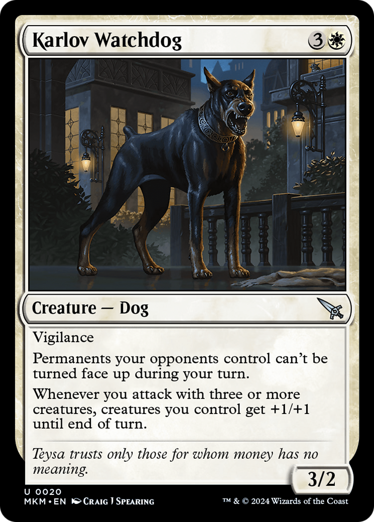 Karlov Watchdog [Murders at Karlov Manor] | Fandemonia Ltd