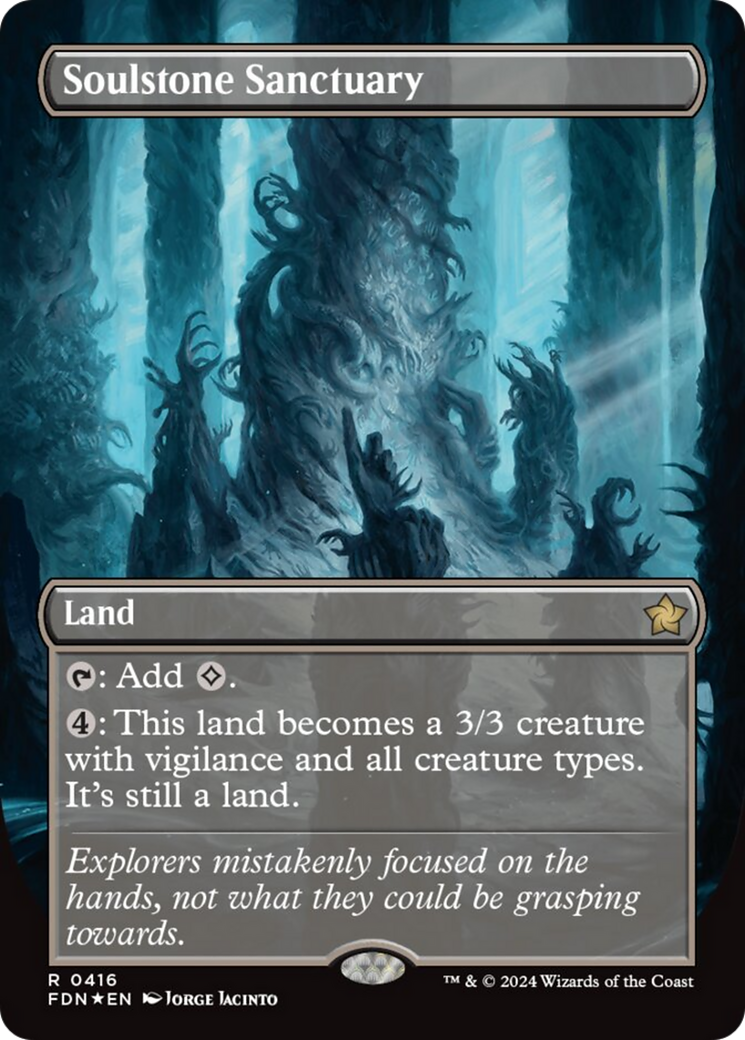 Soulstone Sanctuary (Borderless) (Mana Foil) [Foundations] | Fandemonia Ltd