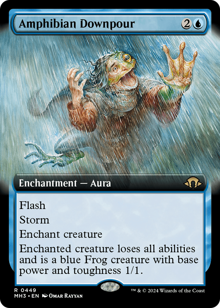 Amphibian Downpour (Extended Art) [Modern Horizons 3] | Fandemonia Ltd