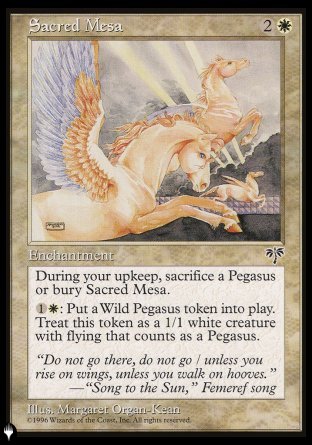 Sacred Mesa [The List] | Fandemonia Ltd