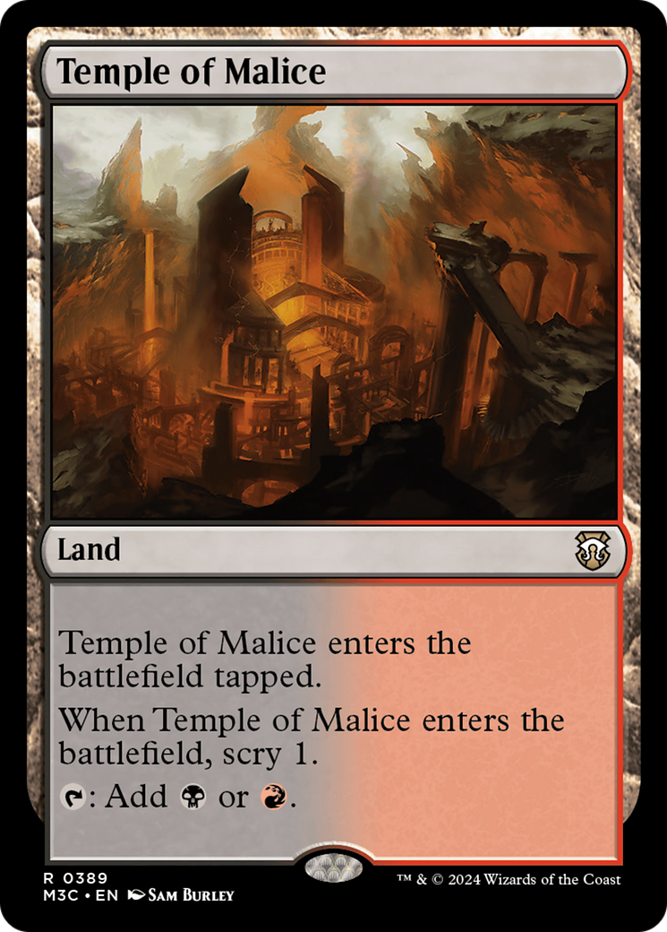 Temple of Malice (Ripple Foil) [Modern Horizons 3 Commander] | Fandemonia Ltd