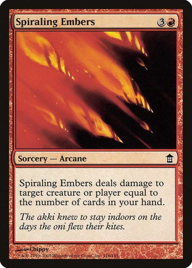 Spiraling Embers [Saviors of Kamigawa] | Fandemonia Ltd