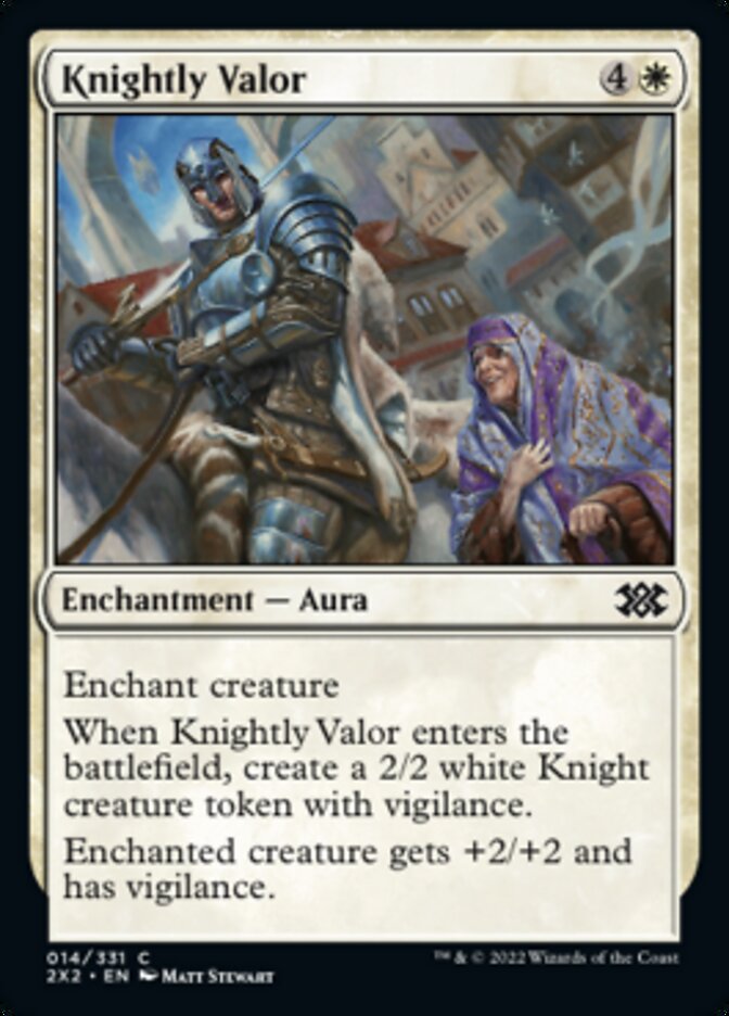 Knightly Valor [Double Masters 2022] | Fandemonia Ltd