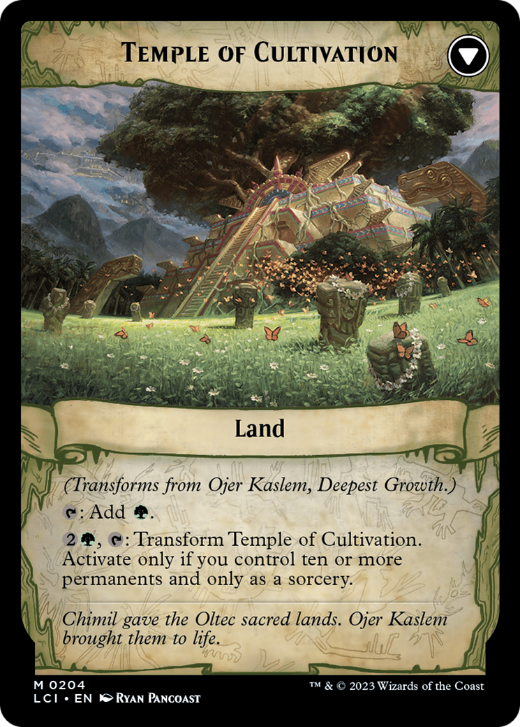 Ojer Kaslem, Deepest Growth // Temple of Cultivation [The Lost Caverns of Ixalan Prerelease Cards] | Fandemonia Ltd