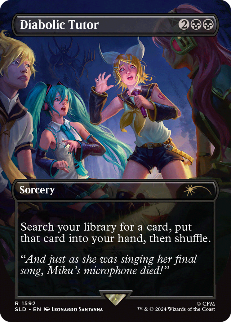 Diabolic Tutor (1592) (Rainbow Foil) [Secret Lair Drop Series] | Fandemonia Ltd