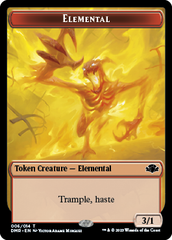Goblin // Elemental Double-Sided Token [Dominaria Remastered Tokens] | Fandemonia Ltd