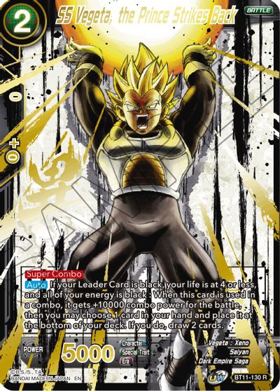 SS Vegeta, the Prince Strikes Back (Alternate Art) (BT11-130) [Special Anniversary Set 2021] | Fandemonia Ltd