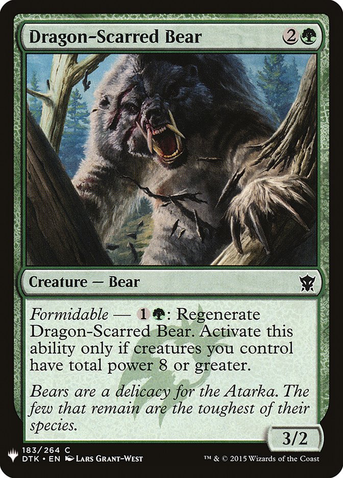 Dragon-Scarred Bear [Mystery Booster] | Fandemonia Ltd