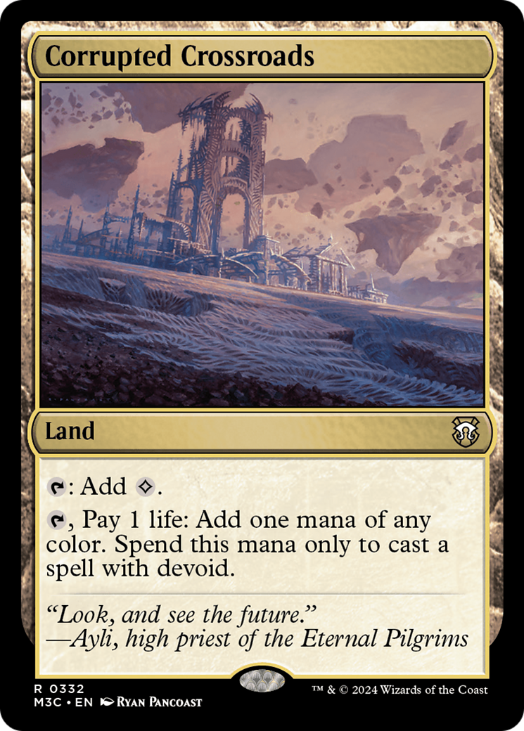 Corrupted Crossroads (Ripple Foil) [Modern Horizons 3 Commander] | Fandemonia Ltd