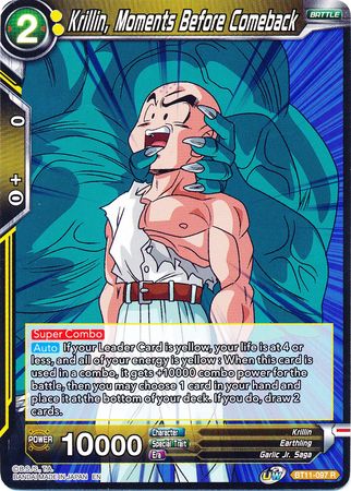 Krillin, Moments Before Comeback (BT11-097) [Vermilion Bloodline] | Fandemonia Ltd