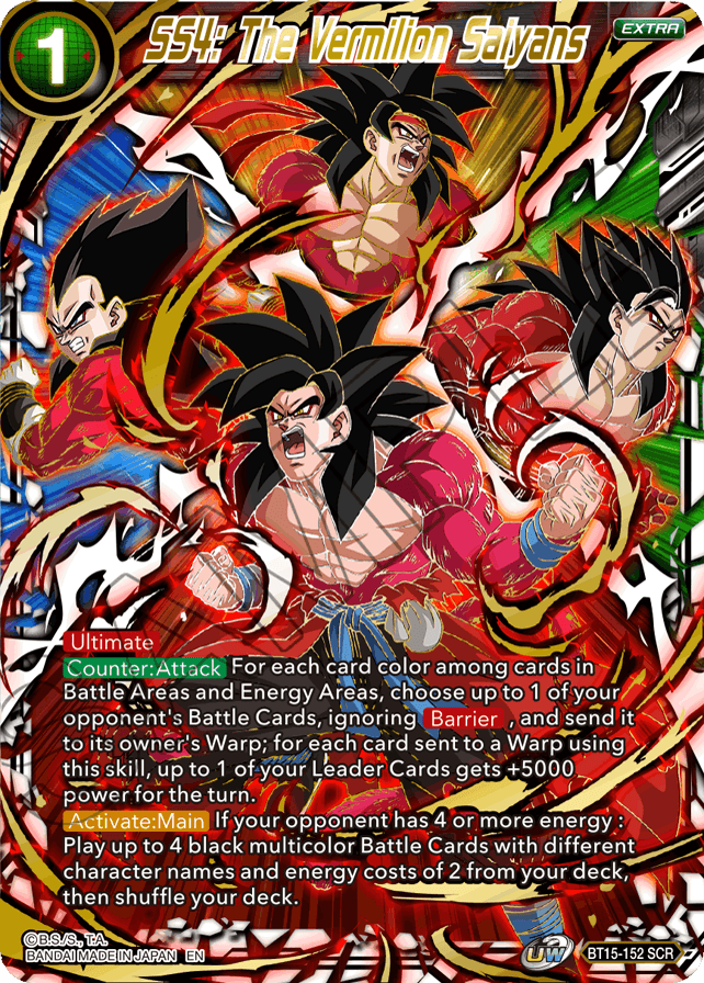 SS4: The Vermilion Saiyans (BT15-152) [Saiyan Showdown] | Fandemonia Ltd