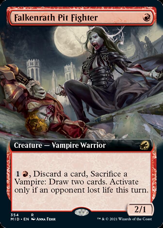 Falkenrath Pit Fighter (Extended Art) [Innistrad: Midnight Hunt] | Fandemonia Ltd
