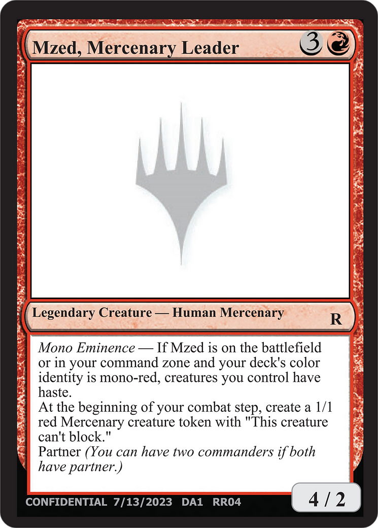 Mzed, Mercenary Leader [Unknown Event] | Fandemonia Ltd