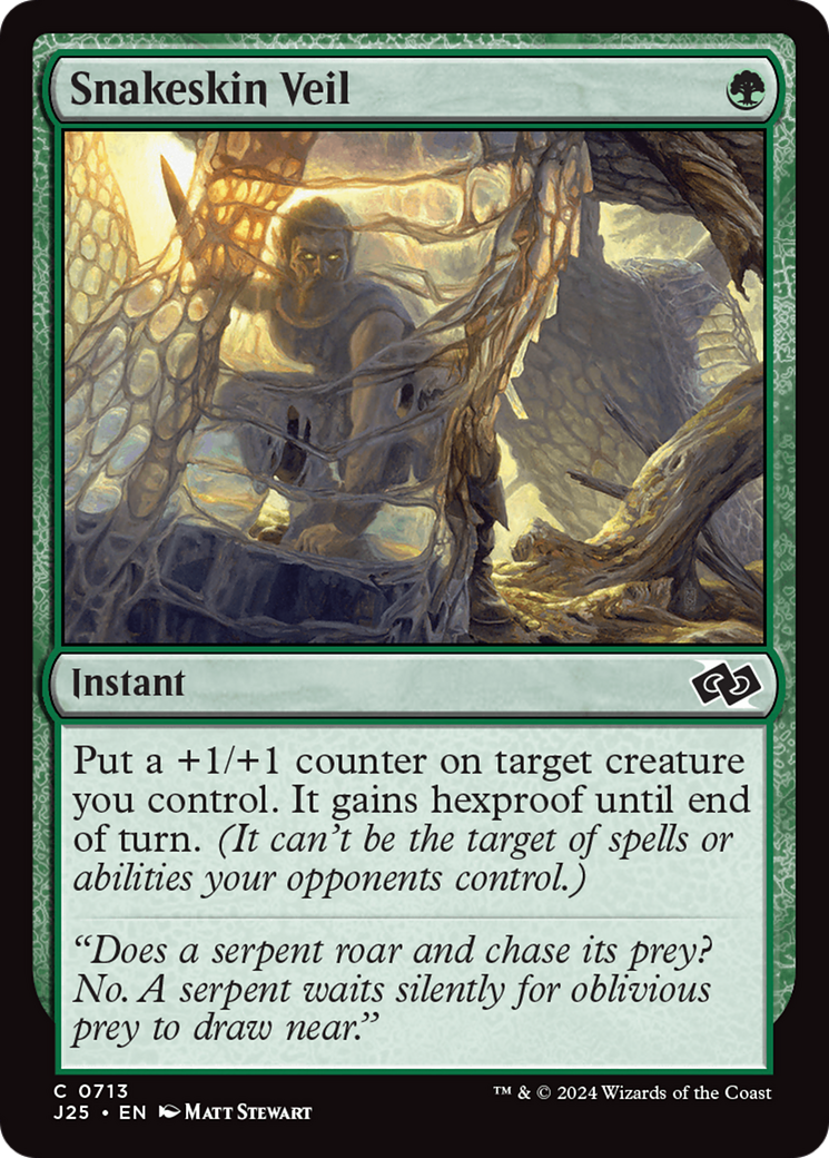 Snakeskin Veil [Foundations Jumpstart] | Fandemonia Ltd