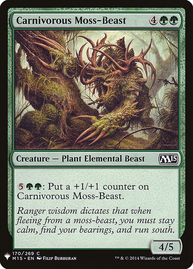 Carnivorous Moss-Beast [Mystery Booster] | Fandemonia Ltd