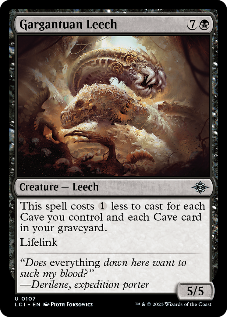 Gargantuan Leech [The Lost Caverns of Ixalan] | Fandemonia Ltd