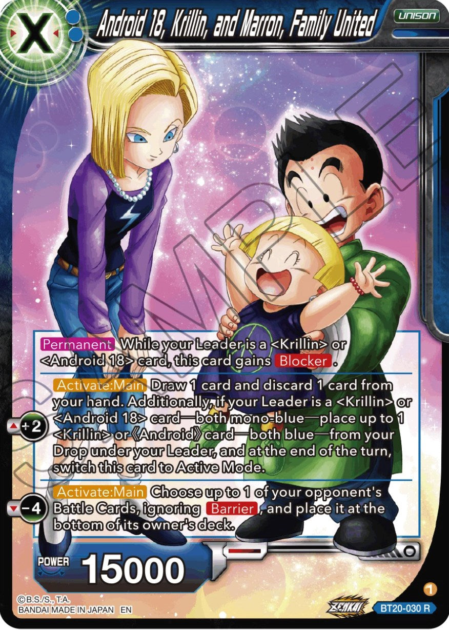 Android 18, Krillin, and Maron, Family United (BT20-030) [Power Absorbed] | Fandemonia Ltd