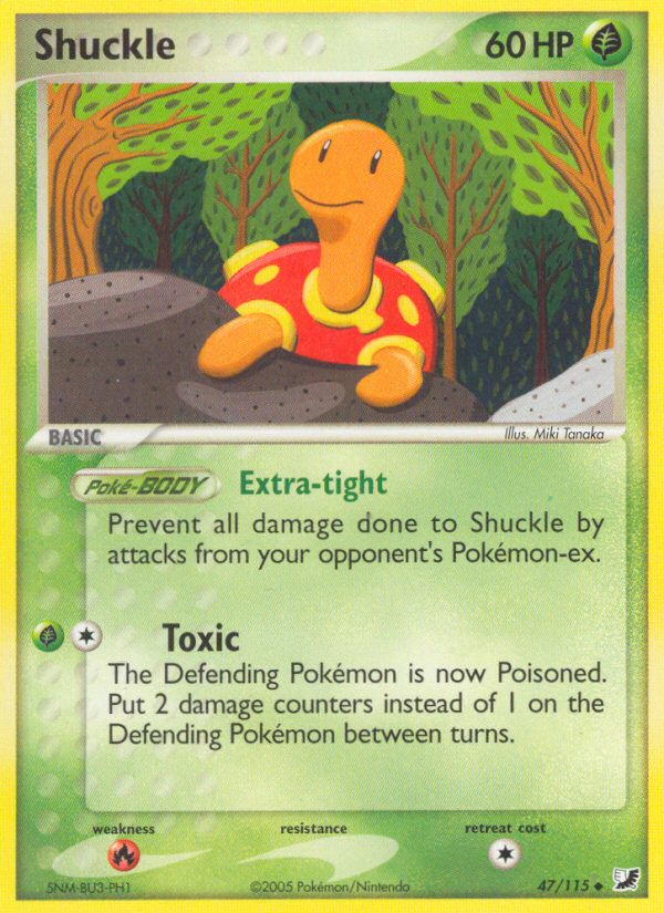 Shuckle (47/115) [EX: Unseen Forces] | Fandemonia Ltd