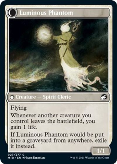Lunarch Veteran // Luminous Phantom [Innistrad: Midnight Hunt] | Fandemonia Ltd