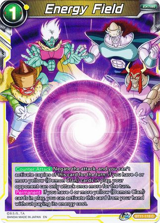 Energy Field (BT11-118) [Vermilion Bloodline 2nd Edition] | Fandemonia Ltd