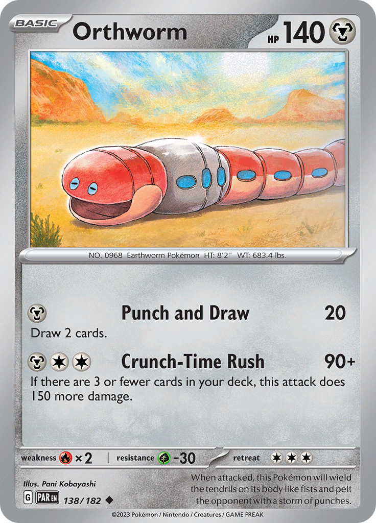 Orthworm (138/182) [Scarlet & Violet: Paradox Rift] | Fandemonia Ltd