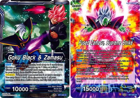 Goku Black & Zamasu // Fused Zamasu, Supreme Strike (BT7-026) [Assault of the Saiyans] | Fandemonia Ltd