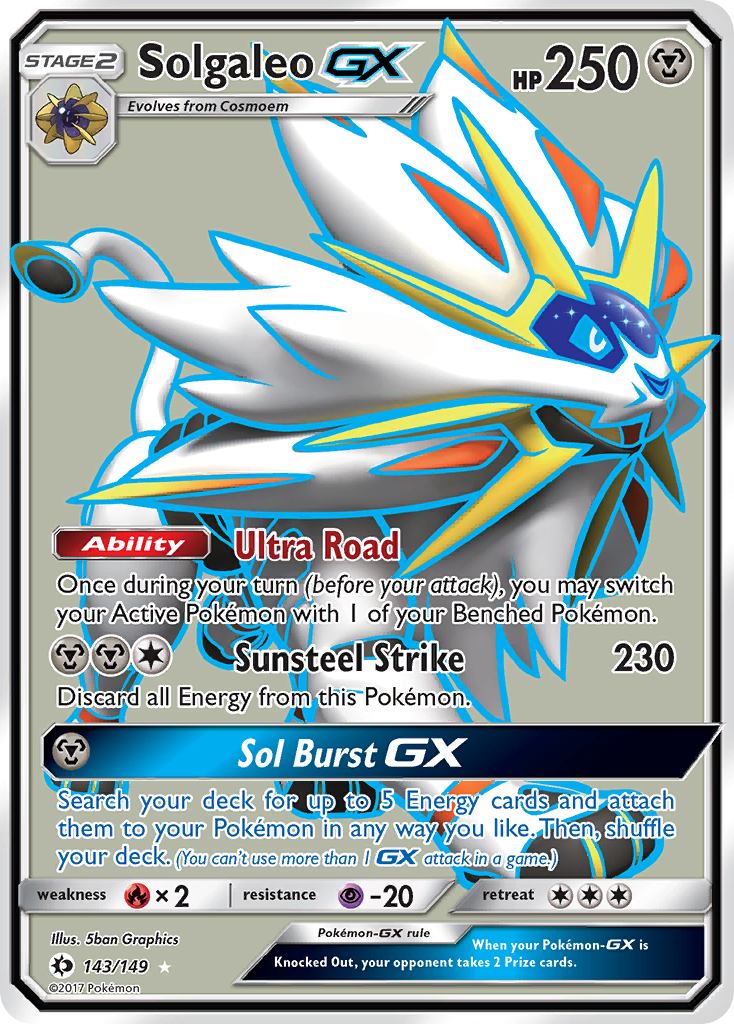 Solgaleo GX (143/149) [Sun & Moon: Base Set] | Fandemonia Ltd