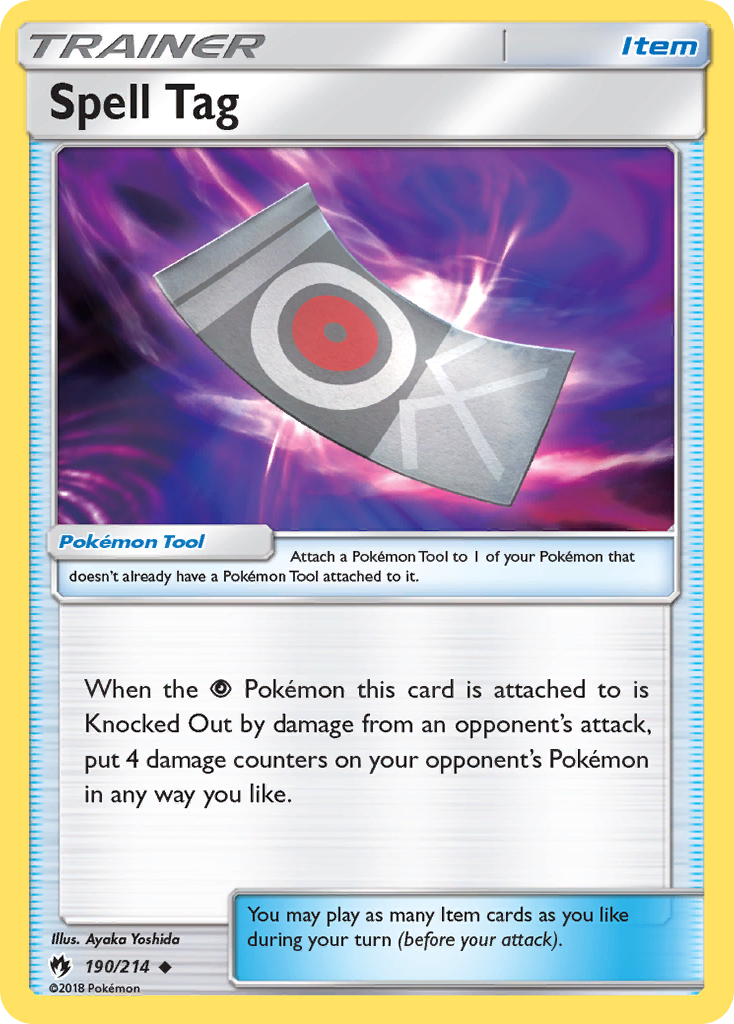 Spell Tag (190/214) [Sun & Moon: Lost Thunder] | Fandemonia Ltd